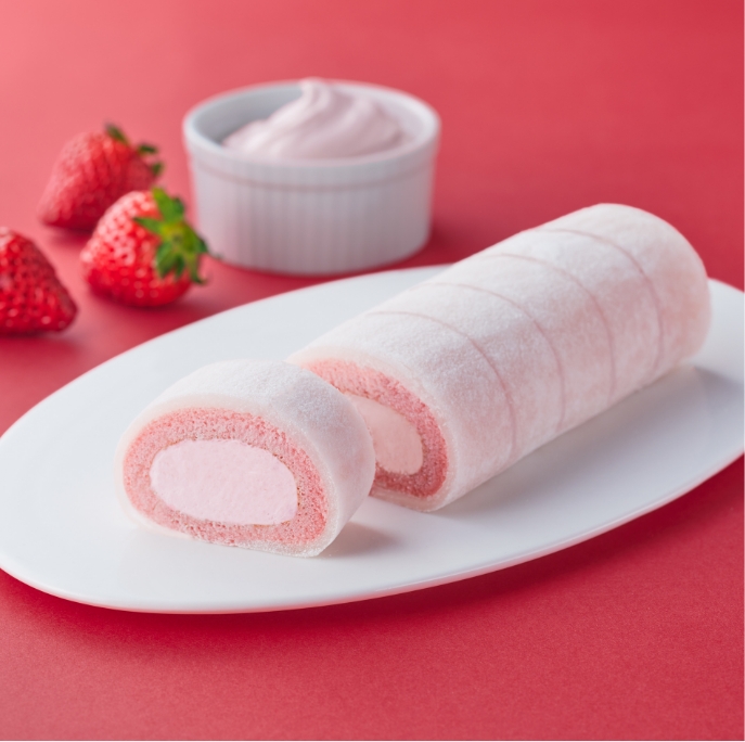 MOCHI ROLL CAKES STRAWBERRY